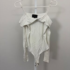 SNST LONG SLEEVE WHITE BODYSUIT SIZE XS